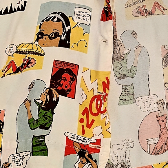 Comic Print Short Sleeve Shirt By : Reformation - Picture 3 of 5